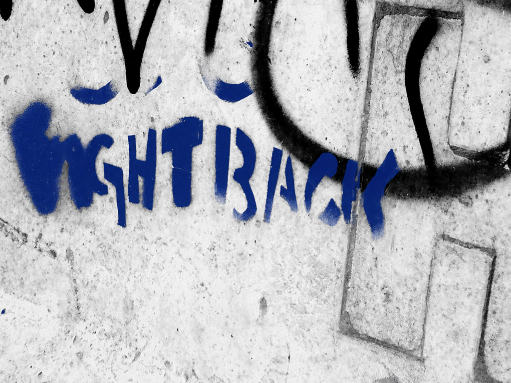Graffiti tekst Fightback