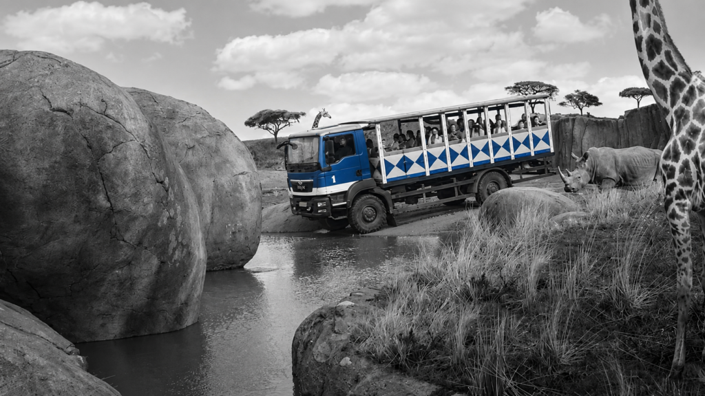 Campagnebeeld Wildlands. Safaritruck Serenga. Marketing strategie WILDLANDS.
