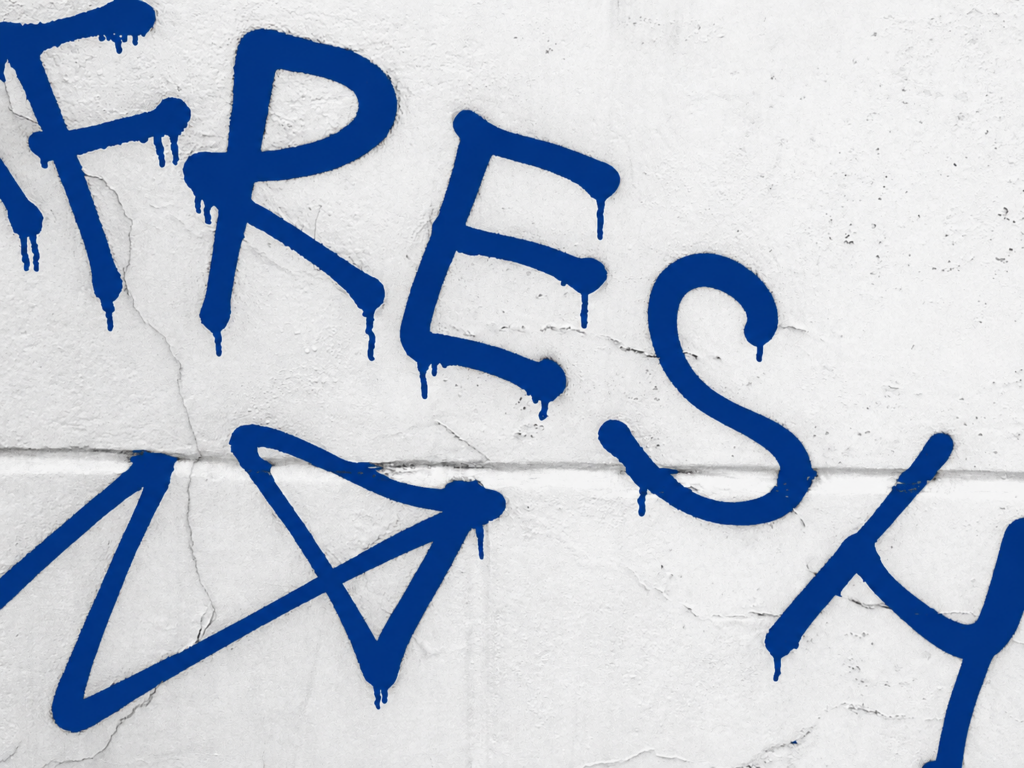 Graffiti tekst Fresh